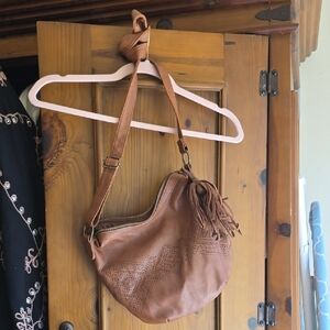 Brown Leather Shoulder Bag